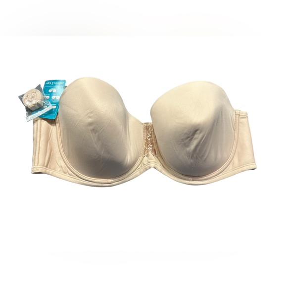 VANITY FAIR womens 5 way convertible beige underwire strapless 74380 40D NWT - Picture 2 of 16